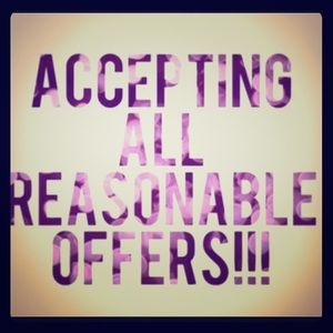 Willing to negotiate on everything within reason!